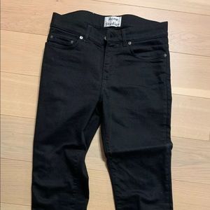 Acne Studios Black Thin Stay Cash Jeans Size 30/32